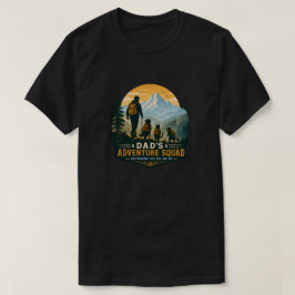 ダッドの冒険隊 レトロマウンテンハイキングギフト Tシャツ