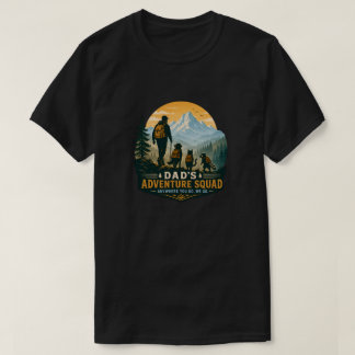 ダッドの冒険隊 レトロマウンテンハイキングギフト Tシャツ