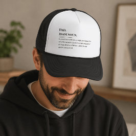 ダッドの定義 - クラシックファーザーズデイ 🧢💙 キャップ