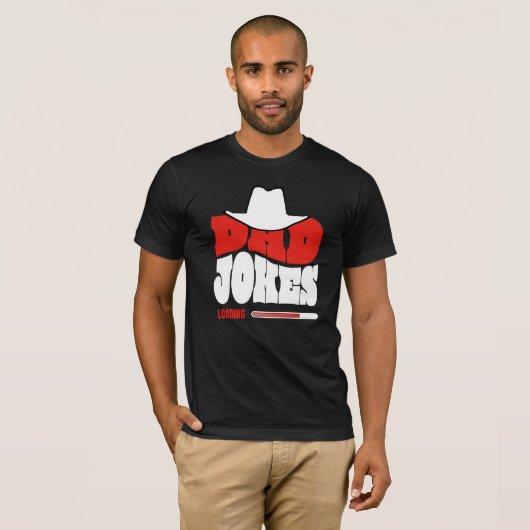 ダッドジョーク読み込み中 おもしろ西部劇 Tシャツ (正面フル)