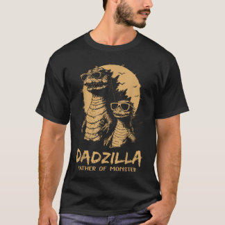 ダッドジラ 父なるモンスター 父の日 ジョークTシャツ Tシャツ