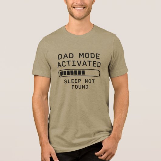 ダッドモード起動 睡眠不能 トライブレンドTシャツ (正面)