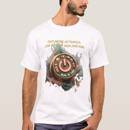 ダッドモード起動Tシャツ、パパへの面白いギフト Tシャツ