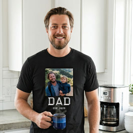 ダッド エスタブリッシュド ボールド タイポグラフィー 写真 Tシャツ