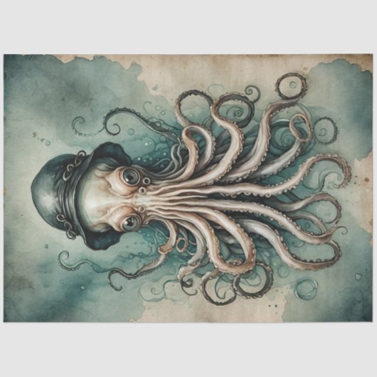 ダッパークラーケンヴィンテージ航海のウィムシーデクページ 薄葉紙 (正面)