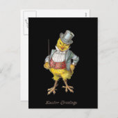 ダッパーシックヴィンテージイースターポストカード シーズンポストカード (正面/裏面)