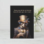 ダッパースケルトンアダルトハローウィンパーティ 招待状 (スタンド正面)