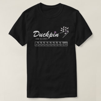 ダッパーソナライズされたクピンのラインスコア黒Tシャツ Tシャツ