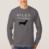 ダッパーソナライズされたシュントクールドキシーウィーナードッグ Tシャツ (正面)