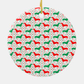 ダッパーソナライズされたシュント写真年 セラミックオーナメント (裏面)