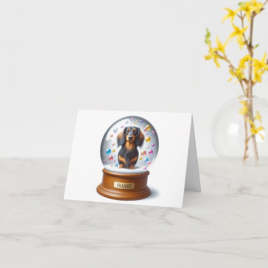 ダッパーソナライズされたシュント カード (黄色い花)