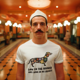 ダッパーソナライズされたシュント・ソーセージ犬ウィナーパパ Tシャツ