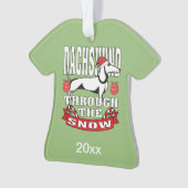 ダッパーソナライズされたシュンドザスノーホリデイ オーナメント (正面)