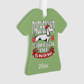 ダッパーソナライズされたシュンドザスノーホリデイ オーナメント (正面)