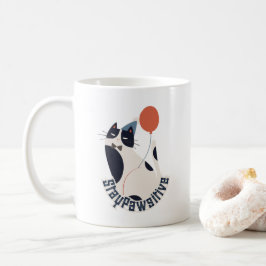ダッパータキシードキャットお祝いコーヒー＆ティーマグ コーヒーマグカップ