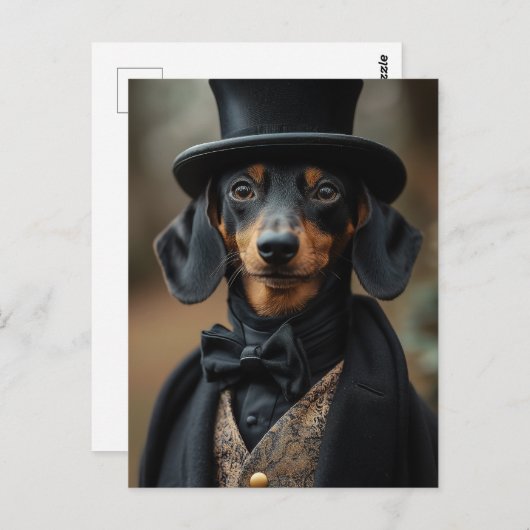 ダッパーダッシュンエレガントドの装ビクトリアン装 ポストカード (正面/裏面)