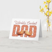 ダッパーパパ:口ひげ&マーキーお祝い カード (黄色い花)