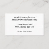 ダッパープロフェッショナル名刺 名刺 (裏面)