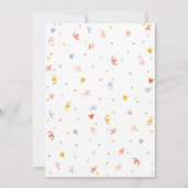 ダッパー子猫誕生日招待状 招待状 (裏面)