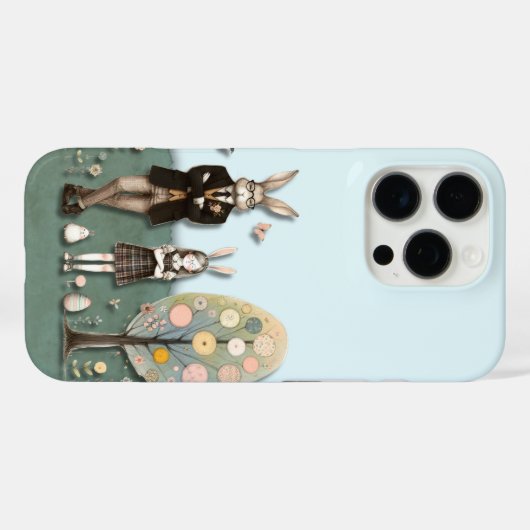 ダッパー復活祭IPhoneケース Case-Mate iPhoneケース (裏面 (横))