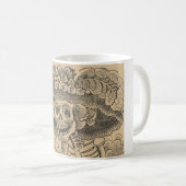 ダッパー骨格(Calavera Catrina) (エレガントスカル) コーヒーマグカップ (正面右)