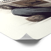 ダッパー・ウィスカー読ズ:Matched Cat's the Newspaper ポスター (角)