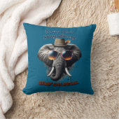 ダッパー・エレファント:アーバンクール装飾用クッション クッション (ブランケット)
