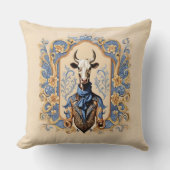 ダッパー・カウボーイ・おもしろいカウアモダン・アート クッション (正面)