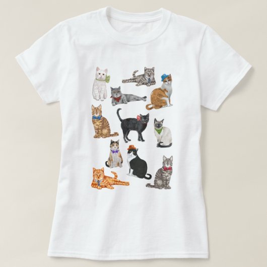 ダッパー・キャッツ Tシャツ (デザイン正面)