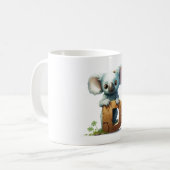 ダッパー・コアラの夢:コアラかわいいカップ – Type D コーヒーマグカップ (正面左)