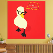 ダッパー・ダック キャンバスプリント (インサイチュ (リビング))