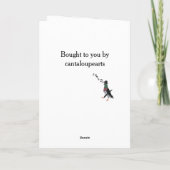 ダッパー・ハト編集可能な父の日 カード (裏面)