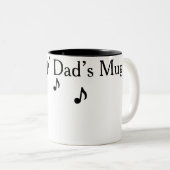 ダッパー・ハト編集可能な父の日 ツートーンマグカップ (正面右)