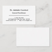 ダッパー・ハンブル・ビジネス・カード 名刺 (正面/裏面)