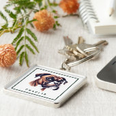 ダッパー・ボクサーパーソナライズされたカップ キーホルダー (側面)