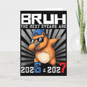ダッビング カピバラ 67 ニューイヤー 2026 ボーイズ キッズ 新年祭 カード