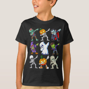 ダッフィング ハロウィン ボーイズ スケルトン ゾンビ Y パンプキン M Tシャツ