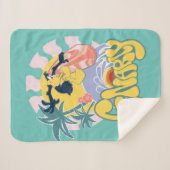 ダッフィーDUCK™サーフィン – ニャリー シェルパブランケット (正面(横))