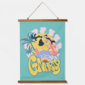 ダッフィーDUCK™サーフィン – ニャリー 吊り下げ型タペストリー (正面)