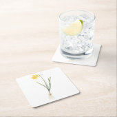 ダッフェディル(水仙の偽性水仙) by Redoute スクエアペーパーコースター (インサイチュ)