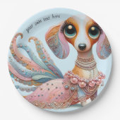 ダッフェミニンシュントパーティー紙プレート ペーパープレート (正面)