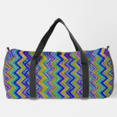 ダッフェルバッグ上のファブリックの幾何学的パターン ダッフルバッグ (裏面)