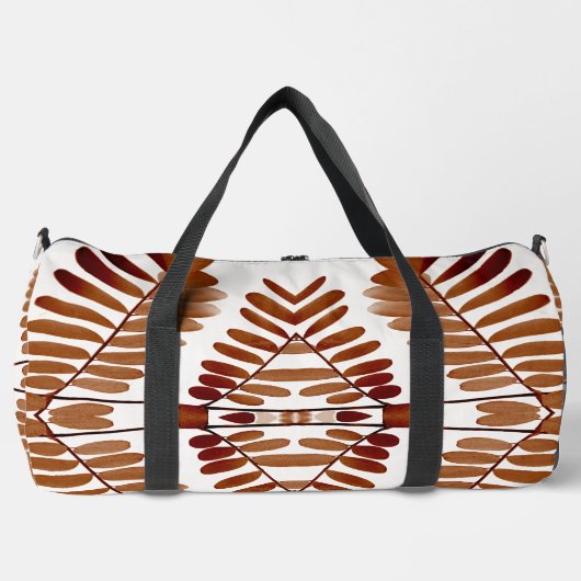 ダッフェルバッグ、茶色の色のクラシックスタイリッシュデザイン ダッフルバッグ (正面)