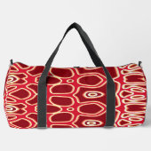 ダッフェルバッグ、赤鮮やかクラシックスタイリッシュデザイン ダッフルバッグ (正面)