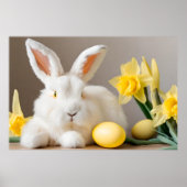 ダッフォジルとイースターエッグを持つイースターバニー ポスター (正面)