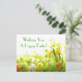 ダッフォジルの草原に隠れている復活祭の卵 シーズンポストカード (スタンド正面)