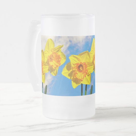 ダッフォジルスのグループ金ゴールドメダルフラワーマグ フロストグラスビールジョッキ (正面左)