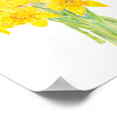 ダッフォジルブーケ絵画ウォーター色のポスター ポスター (角)