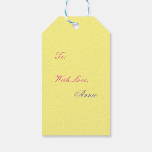 ダッフォディルフラワーフェアリーファンタジーアートギフトラベル ギフトタグ (裏面)