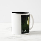 ダッフォディル写真美しい生活引用文 ツートーンマグカップ (正面右)